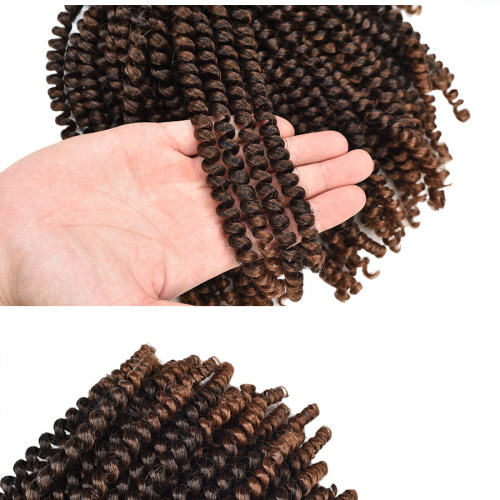 Ombre Synthetic Crochet Braid Spring Twist Hai Extension Supplier, Supply Various Ombre Synthetic Crochet Braid Spring Twist Hai Extension of High Quality