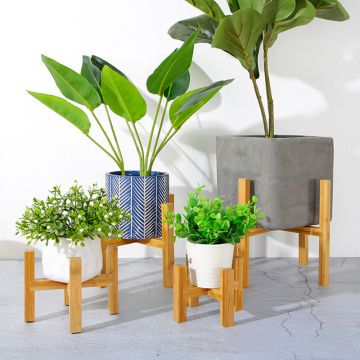1PCs Flower Pot Rack Strong Free Standing Bonsai Holder Home Garden Indoor Display Plant Stand Shelf Wood Planter Pot Trays