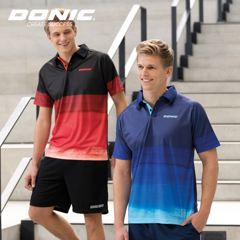 Original Donic Table Tennis Clothing Sport Jersey Men Women Sportswear Short Sleeved Ping Pong Clothes