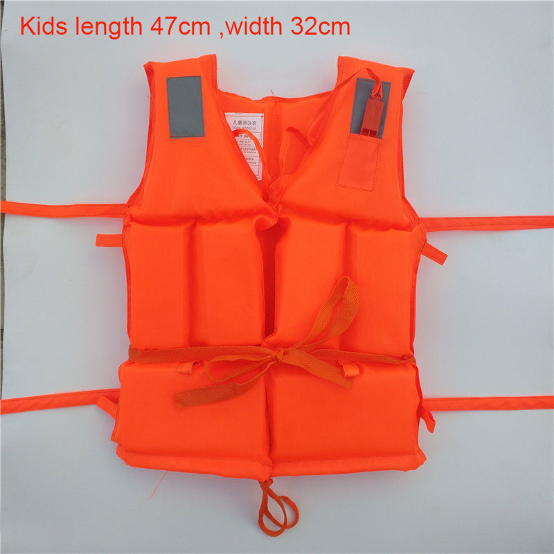 Professional Kids Adult Men Life Jacket Buoyancy Life Vest Swimming Boating Safety Women Survival Life Vest Whistling Drifting C