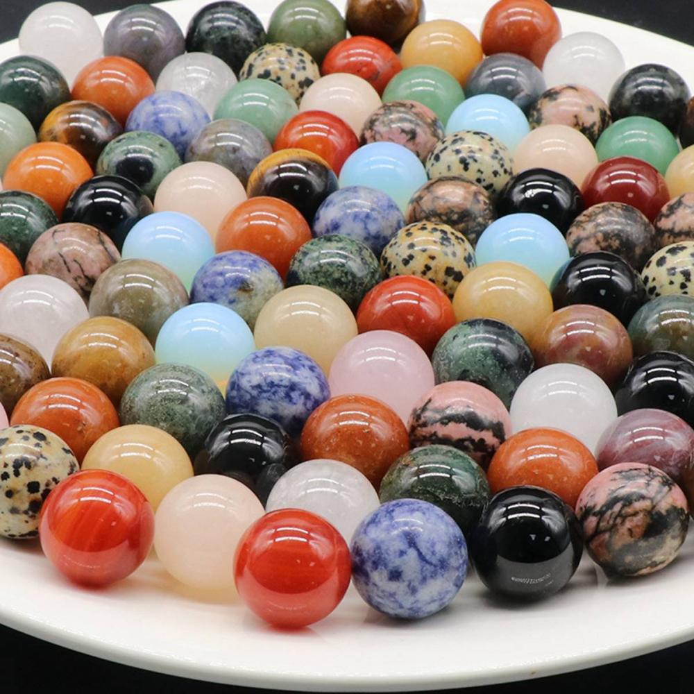 8MM Gemstone Balls Home Decoration Round Crystal Beads