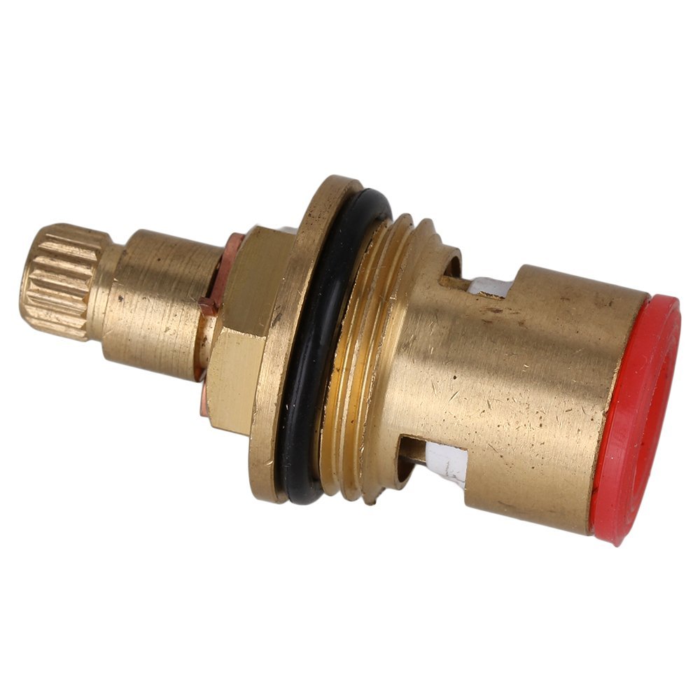 7.7mm Gold Brass Replacement Faucet Triangle Cartridge Ceramic Valve Core 44X23MM Anticlockwise Water Tap Fittings for Home