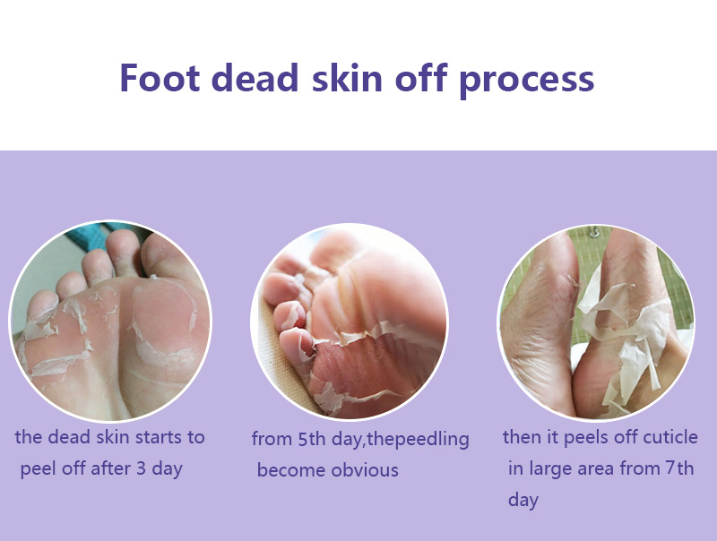 efero Exfoliating Foot Care 2pcs=1pair Skin care Peeling Dead Skin Feet Mask Foot Mask Pedicure Socks Mask TSLM1