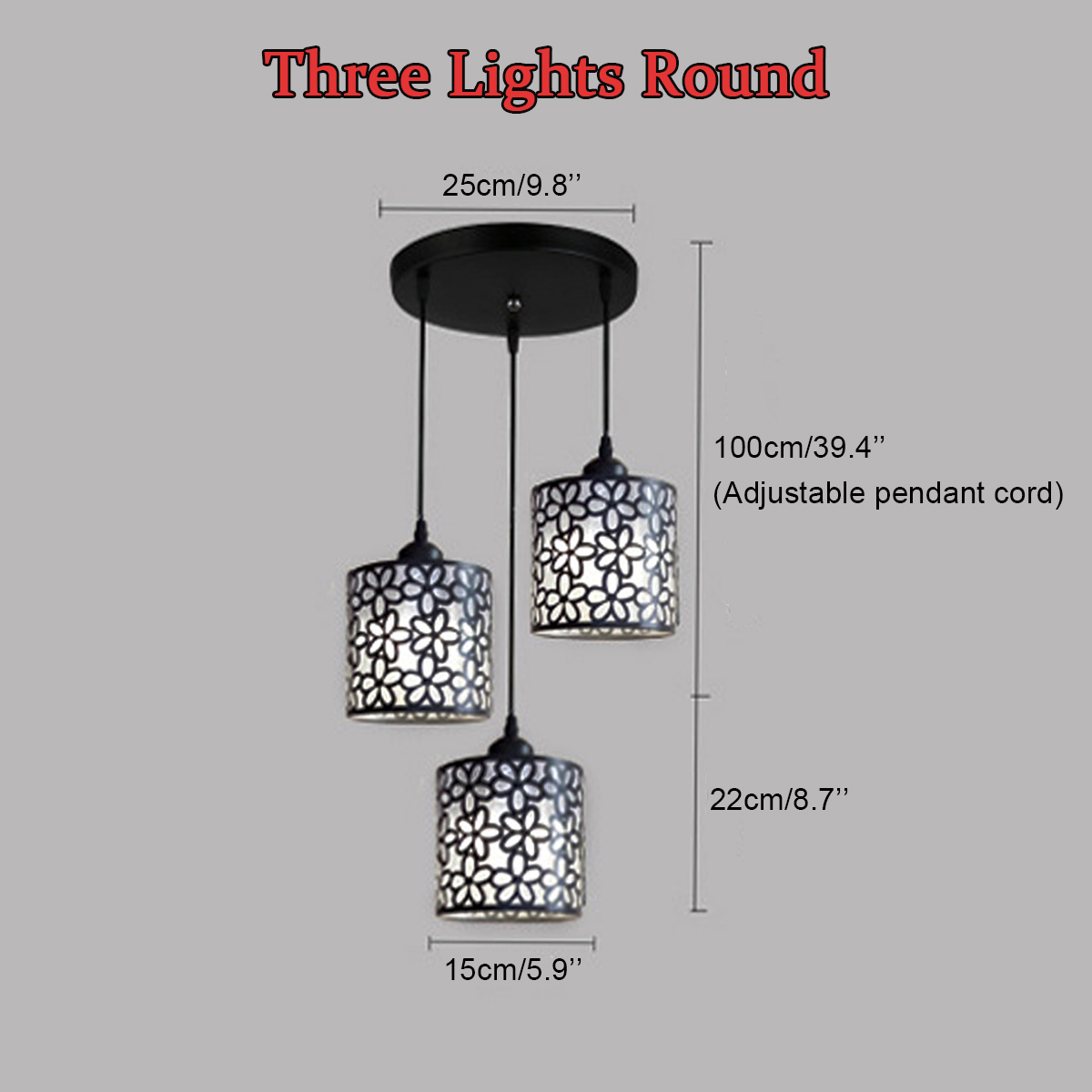Modern Nordic Pendant Lights Fixtures iron Hollow Out Chandelier Pendant Lamp Home Decoration for Dining Room Bedroom Shop Bar