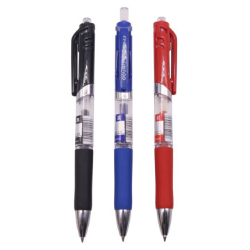 Student Stationery Wholesale 3 Pcs Red Blue Black High Quality Press The Push 0.5mm Ballpoint Pen Business Gift Signature Pen