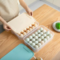 24 Grid Egg Storage Box Food Refrigerator Storage Organizer Kitchen Accessories Egg Holder Fresh Box Dumplings Vegetable