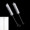 2pcs Reusable Metal Cleaner Brush Test Tube Bottle Cleaning Tool Straws Pipe Test Tube Cleaning Brushes Laboratory Supplies