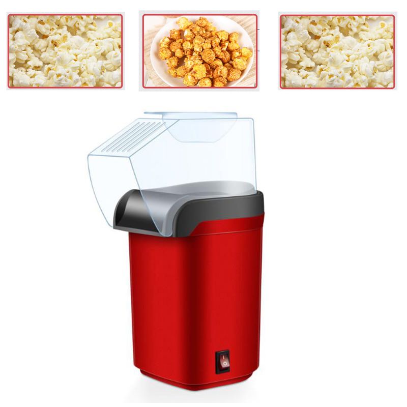 Easy Carry Electric Hot Air Popcorn Maker Retro Machine Cinema Home Gastronomic Dropshipping