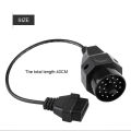 Newest 1Pcs 20 Pin to 16 Pin OBD2 Adapter Connector Scanner Cable High Quality Diagnostic Tools For BMW E36 E38 E39 E46