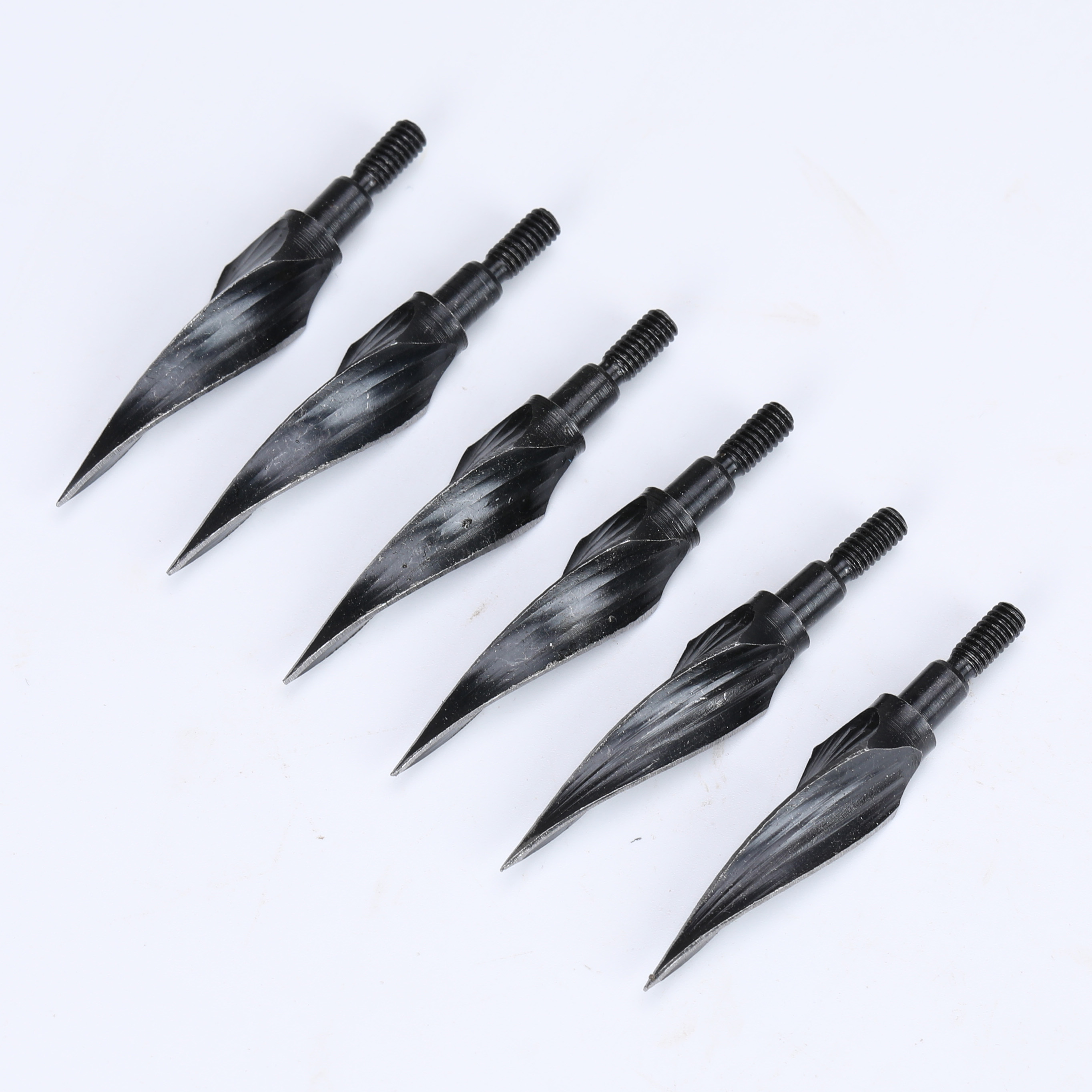 Carbon Steel Rotary Arrow Heads 135 Grain Broadheads Tips Arrow Points Archery Arrowheads for Compound Bow and Crossbow