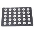 New Snap Button Display Board Fit 30pcs & 24PCS & 60pcs 18mm Snap Buttons Jewelry Black Genuine Leather Display Holder