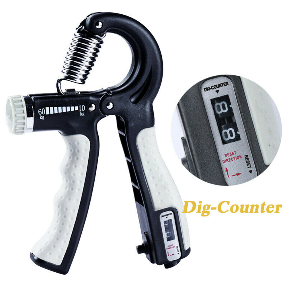 R-Shape Adjustable Countable Hand-Grips Strength Exercise Strengthener Gripper Built-in mechanical counter HandGrips