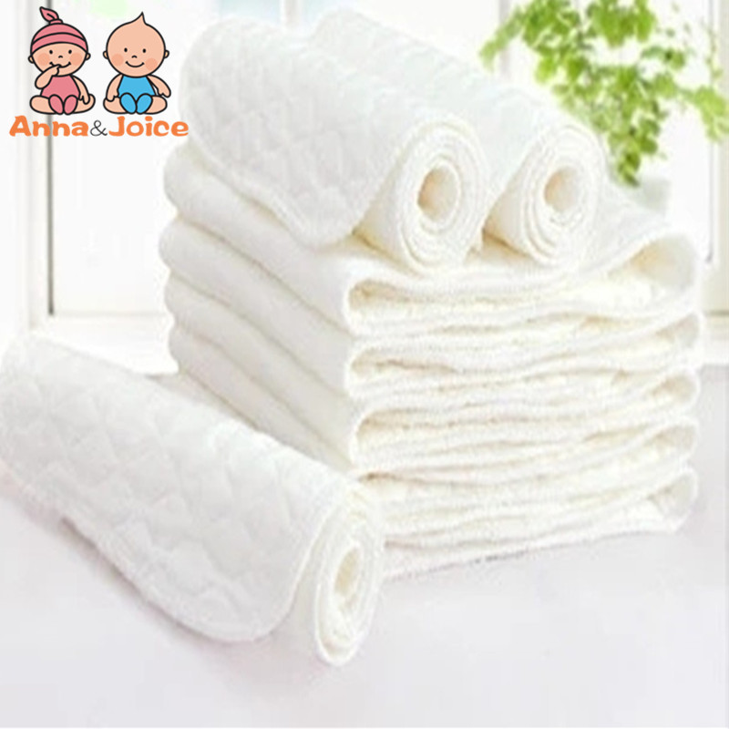 5Pc 3Layers of Ecological Cotton Baby Diaper Paper Can Be Used Repeatedly Strong Water Absorption