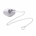 Bathtub Drain Plug With Chain Sink Basin Water Stopper For Bathroom Kitchen Chrome Plated