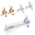 Hot Sale Fashion Musical Instrument Cufflink Music Note Men Cuff Link Metal Tie Clips Jewelry French shirt Cufflinks Gift