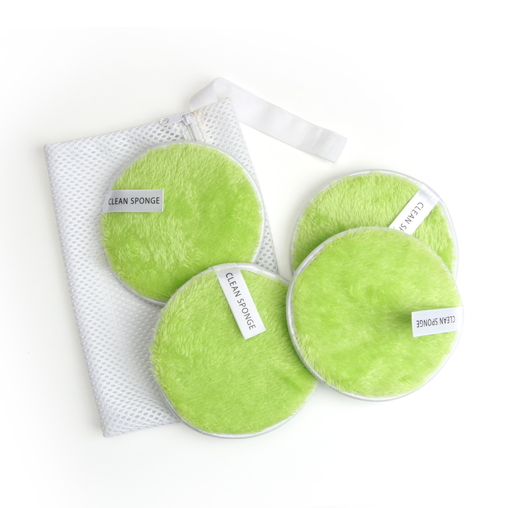 4/5PCS Reusable Makeup Remover Discs Face Makeup Eraser Cotton Pads Soft Microfiber Makeup Remover Cloth Facial Skincare Tools