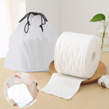 Soft Disposable Face Towel Roll Paper Non-Woven Facial Tissue Makeup Wipes Cotton Pads Face Cleaning Makeup Remover Paper Tissue