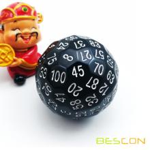Bescon Polyhedral Dice 100 Sides Game Dice, 100 Sided Cube, 100-Sided Cube
