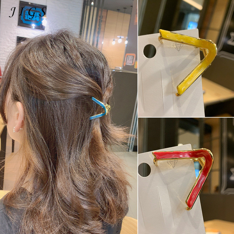 Ruoshui Woman V Shape Hairpins Girls Hair Accessories Korean Style Hair Clips Headwear Barrettes Ornaments Tiara