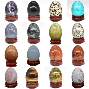 30x40mm Egg Shaped Stone Natural Healing Crystal Kegel Massage Accessory Minerale Gemstone Reiki Home Decoration Wholesale