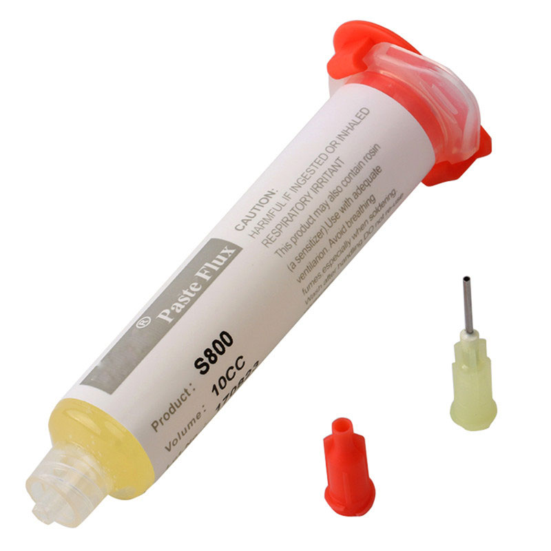 1Pc JImbon S800 10CC Solder Paste Flux Soldering Paste With 1pc Needle For Soldering SMD BGA Dispensing Welding Flux