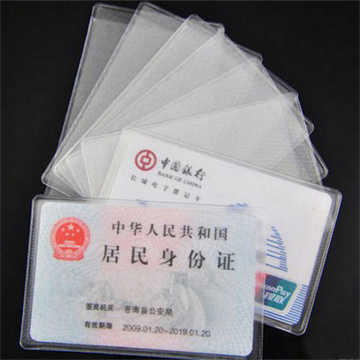 10Pcs 9.6*6cm Transparent Frosted PVC Business ID Cards Note Covers Holder Cases Travel Ticket Holders Waterproof Protect Bags