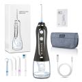 Portable Oral Irrigator 300ml Dental Water Flosser Jet 5 Modes Water Floss USB Rechargeable Irrigator Dental Teeth Cleaner + Bag