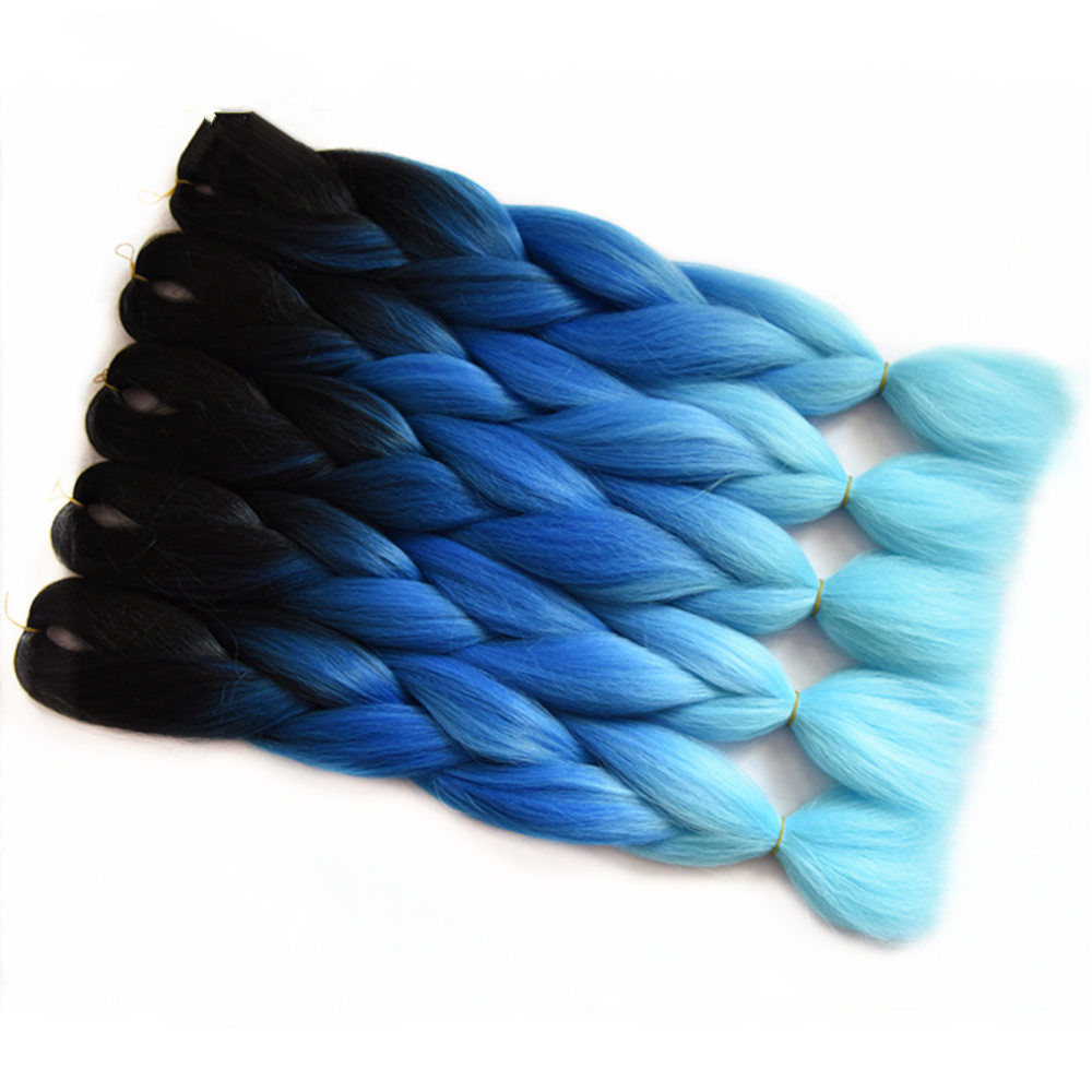 ombre blue braid___