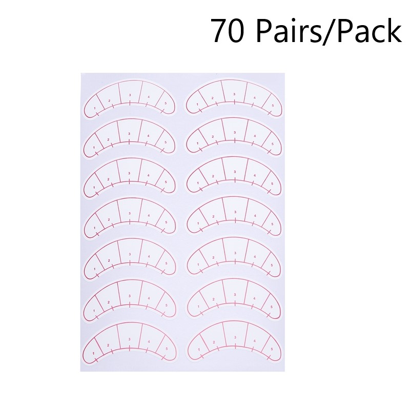 Professional 70 pairs/pack Under Eye Pads Eye Stickers With Scale Best Quality Eye Patch For Eyelash Extension