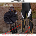 Winter Fleece Men's Cycling Pants with Bib Warm Reflective MTB Bicycle Cycle Tights Trousers Bike MTB Pants with 3D Gel Padded