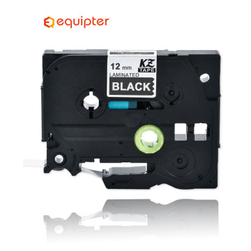 White on black 12mm Tze335 Compatible Brother p-touch label printer Refill Label Tape Tze-335 tz-335 tze tz 335 tz335 ribbon