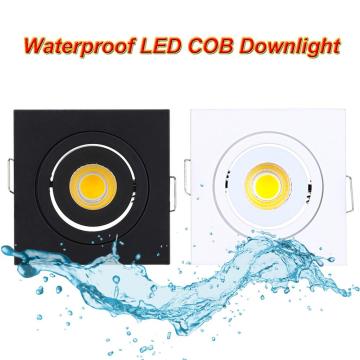 New Design Square Round Dimmable Waterproof IP65 Downlight Lamps 3W Led Ceiling Lamp Home Indoor Outdoor Lighting For Garden