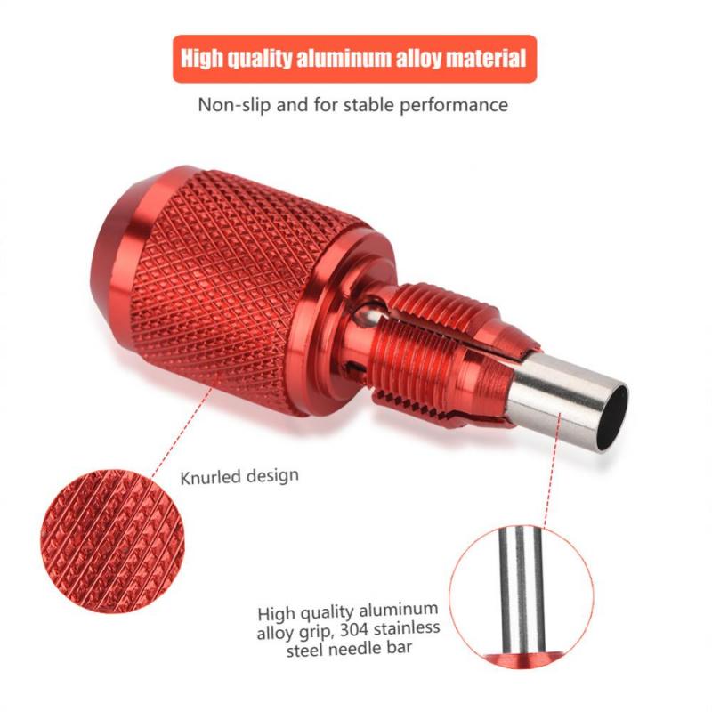 4 Colors 22mm Aluminum Alloy Professional Tattoo Machine Grip Staninless Steel Needle Bar Tube Tattoo Tool Accessories