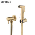 brush gold Bidet set