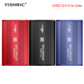 TISHRIC Hdd Case For Hard Drive Box 2.5 Case Hdd Enclosure Usb 3.0 To Sata External Hard Drive Case Hdd Box Hard Disk Enclosure