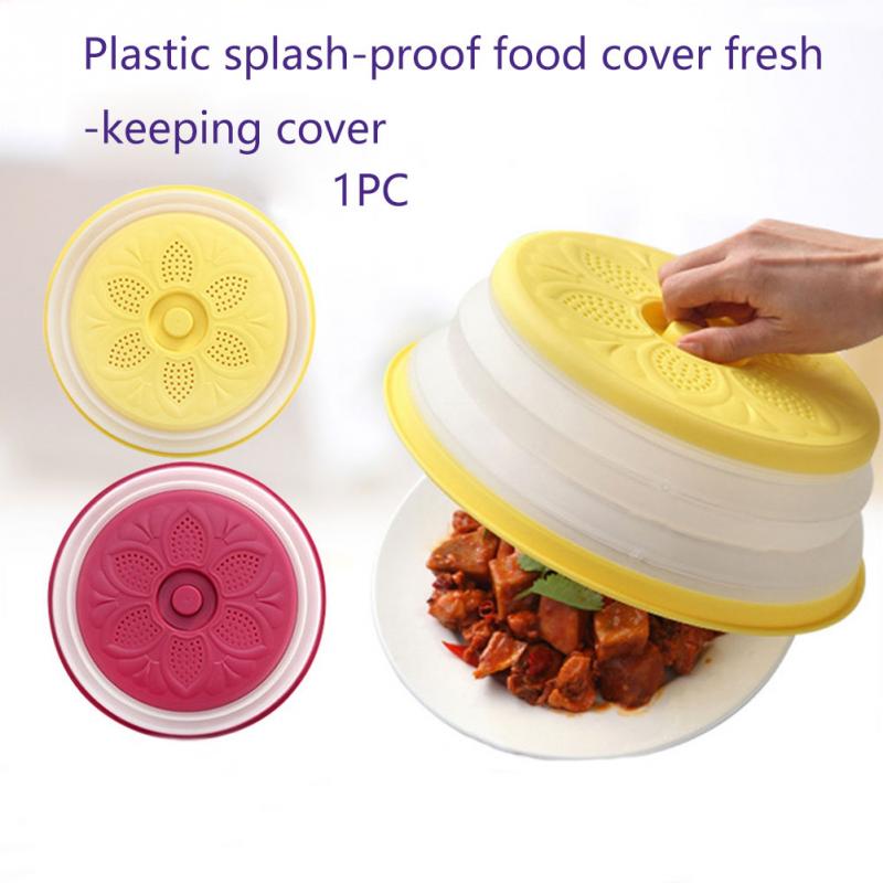 Collapsible Microwave Cover Multifunction Fresh Keeping For Food Vented Kitchen PP/TPR Material Soft Texture And Flexible