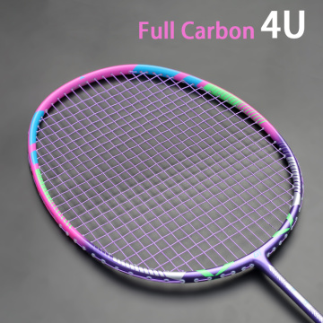 Professional Carbon Fiber Badminton Racket Light Weight 4U 84g G5 Max Tension 30LBS Strung Rackets With Bags Racquet Sports