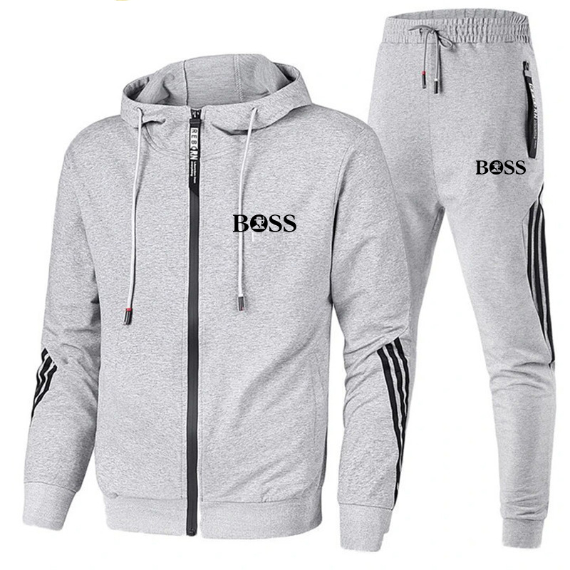 Brand Men Tracksuit 2 Pieces Men's Winter Jacket Casual Zipper Jackets Sportswear+Pants Sweatshirt Sports Suit Men Sets Clothing