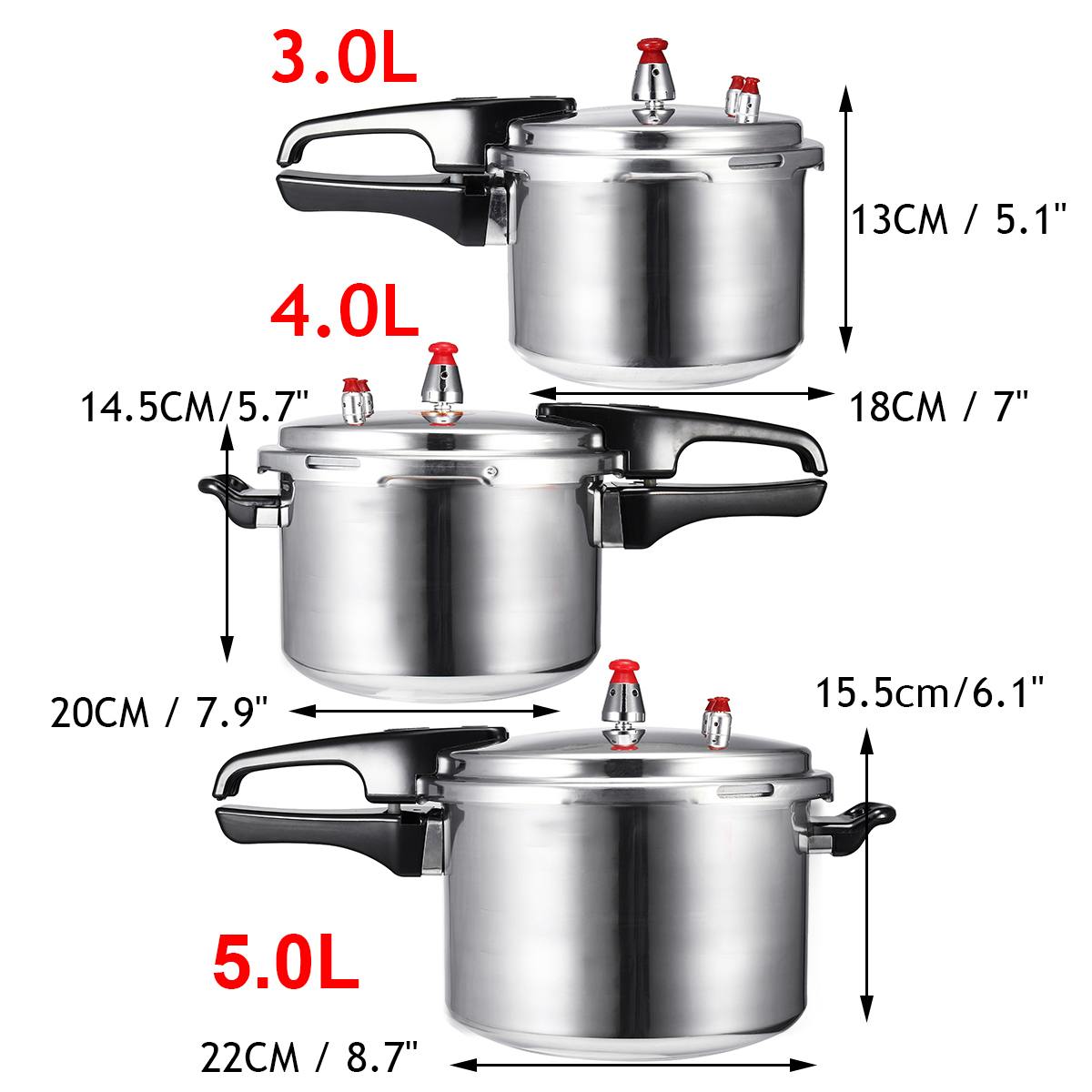 Kitchen Pressure Cooker Cookware Soup Meats Pot Gas Stove/Open Fire Pressure Cooker Outdoor Camping Cook Tool Steamer