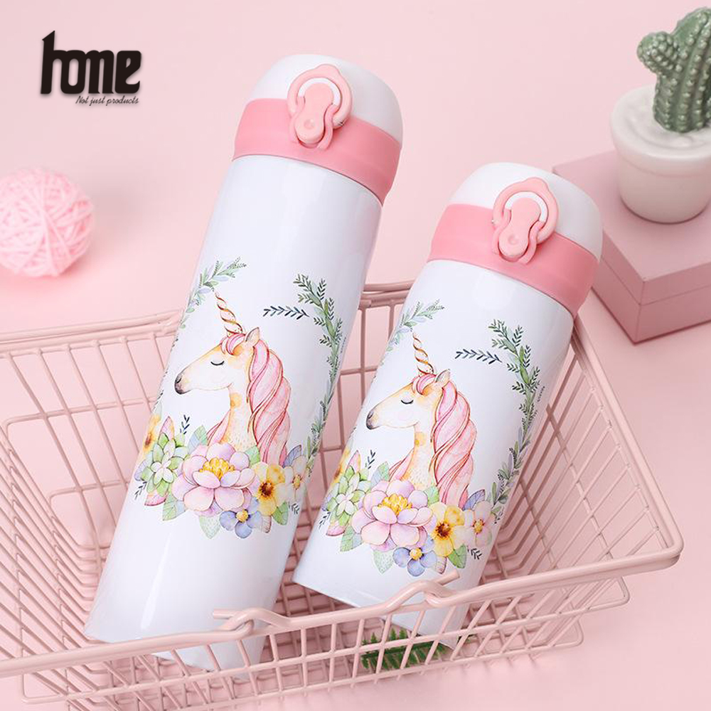 Thermo Cup Coffee Isotherm Flask Stainless Steel Thermal Mug Cute Flamingo Water Bottles Mugs Vacuum Flasks Keep Cold Drinkware