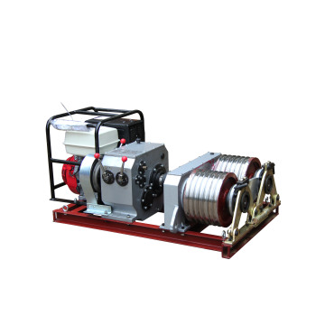 5-ton double drum motorized grinder (belt drive)