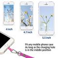 Safety Tether For All Phones And Case Combination Phone Lanyard Adjustable Comfortable Nylon Neck Lanyard Easy-Install