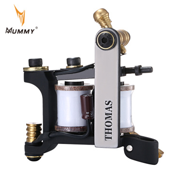 Mummy Handmade Tattoo Machine Gun 8 Wrap Coils Tattoo Machine Pure Copper Contact Spring Good Flexibility And Toughness