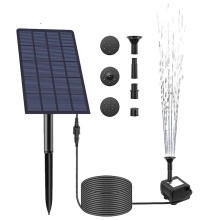 Solar Powered Water Fountain with Stake