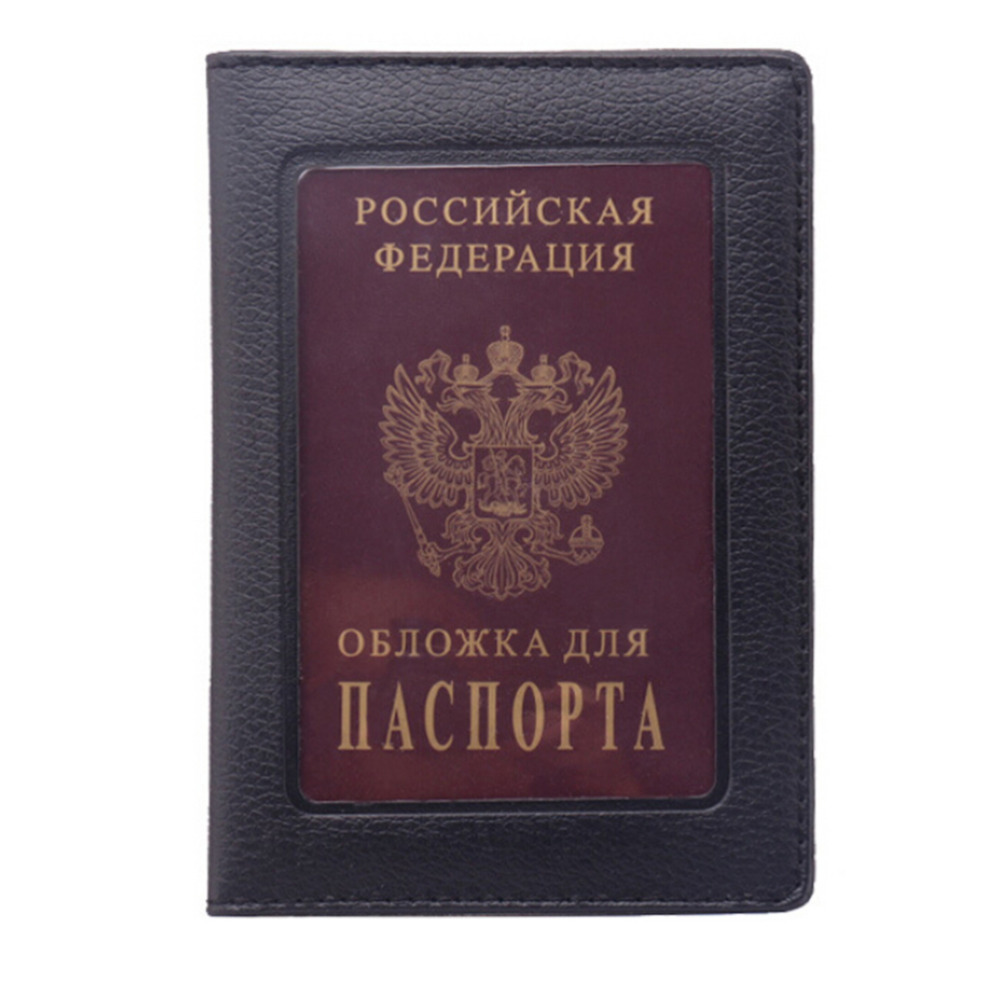 Clear Card ID Note Holder Case Transparent Russia Passport Cover for Travelling passport bags Business Case