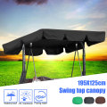 Garden Swing Chair Awning Waterproof Top Cover Canopy Replacement for Garden Courtyard Ourdoor Swing Chair Hammock Canopy