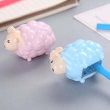 Cute little Sheep pencil sharpener double hole sharpener hand-cranked pen school office supply student stationary color random