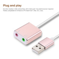 For Laptop PC USB External Sound Card Hi-Fi Magic Voice 7.1 CH Audio Card Adapter USB to Jack 3.5mm Earphone Microphone Speaker