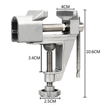 30mm Aluminium Alloy Machine Bench Screw Vise Mini Table Vice Bench Clamp Screw Vise for DIY Craft Mould Fixed Repair Tool