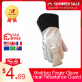 Welding Tig Finger Glove COMBO Welder Tool Glass Fiber Welding Gloves Heat Shield Guard Equipment High Temperature Resistance
